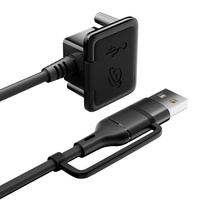Kabel Ekstensi Pengisian Cepat USB & Type-C untuk Ransel, Aksesori 4-in-1