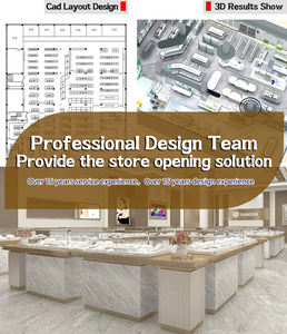 Soluciones Completas de Estanterías para Joyerías, Exhibidores de Joyería de Madera Personalizados con Iluminación LED para Muebles de Exhibición en Centros Comerciales - Product Image 2