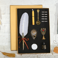 Stylo plume de luxe personnalisé 2026, magnifique cadeau, ensemble de calligraphie avec plume d'oie, emballage personnalisé