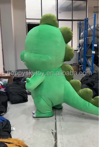 Disfraz <span class=keywords><strong>de</strong></span> dinosaurio verde inflable, traje <span class=keywords><strong>de</strong></span> mascota con personaje <span class=keywords><strong>de</strong></span> Animal divertido <span class=keywords><strong>para</strong></span> eventos, fiestas, Cosplay, <span class=keywords><strong>alquiler</strong></span> realista <span class=keywords><strong>para</strong></span> caminar - Product Image 4