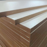 Panneau MDF mélaminé stratifié blanc chaud imperméable en titane de 3 mm à 25 mm pour meubles de cuisine