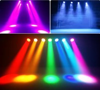 Projecteur LED à tête mobile 19x15W RGBW 4-en-1 Zoom Wash Beam pour DJ, club, fête, mariage, éclairage de scène MAC Aura DMX512