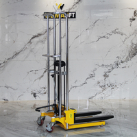 Chariot élévateur manuel à plateforme personnalisée WEMALiFT Light Stacker avec hauteur de fourche abaissée de 90 mm