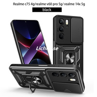 Lichicase Anti-jaunissement résistant aux chutes caméra lentille protecteur pare-chocs étui pour Realme C71 couverture de téléphone