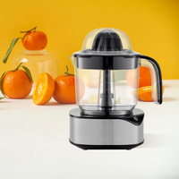 Grote 1.2l Capaciteit Multifunctionele Automatische Elektrische Citruspers Gemakkelijk Te Persen Sinaasappelsap Met Led Licht Plastic Mes