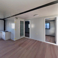 Maison conteneur préfabriquée abordable et extensible de 20, 30 ou 40 pieds, personnalisable, 2 à 5 chambres, bâtiment modulaire multifonctionnel