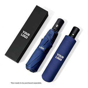 Paraguas Plegable Automático de 3 Pliegues Personalizado con Logotipo Impreso para Regalos Promocionales - Product Image 1