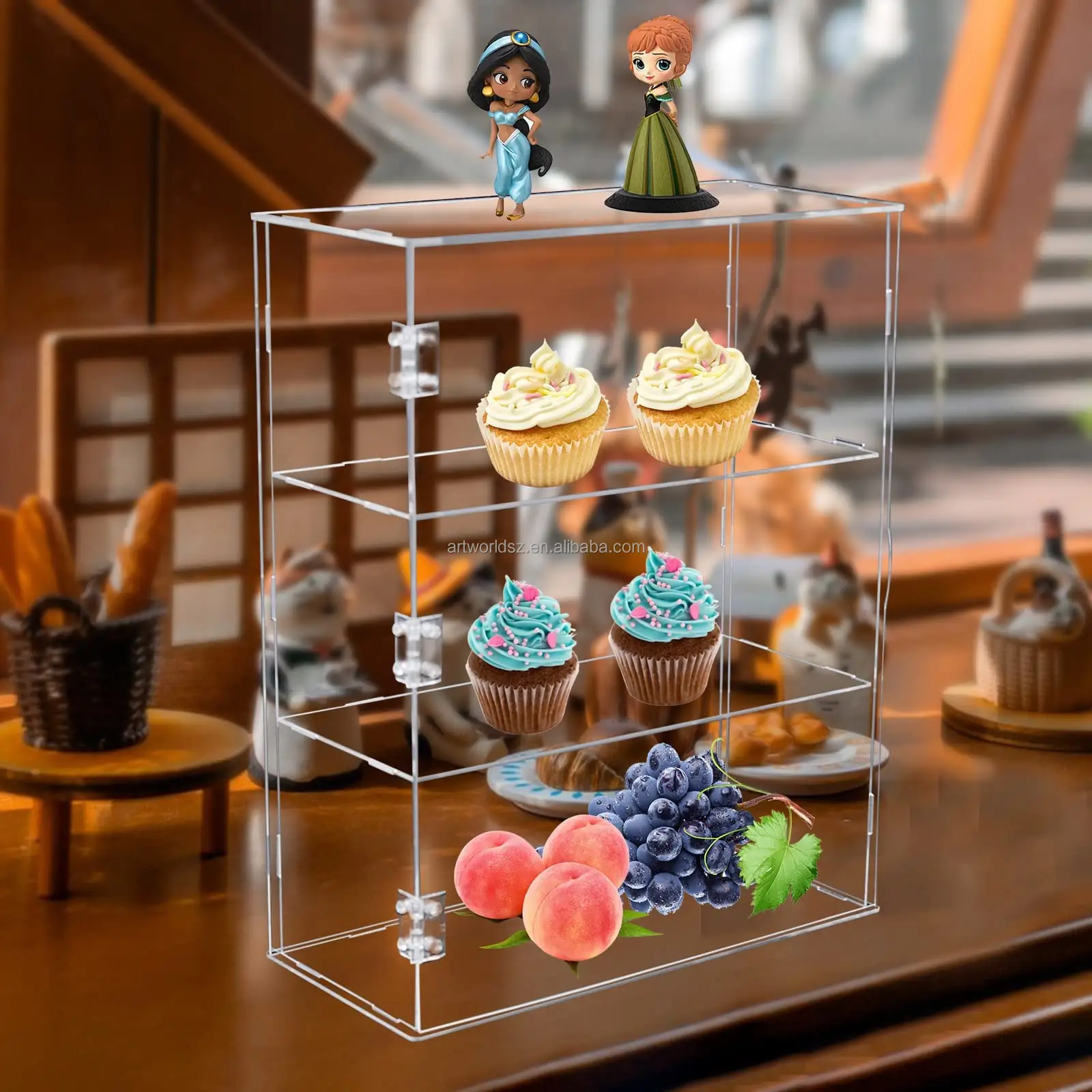 Op Maat Gemaakte Clear Acryl Cupcake Display Stand Plexiglas Cake Houder Voor Bruiloft En Verjaardagsfeest Acryl Cupcake Stand