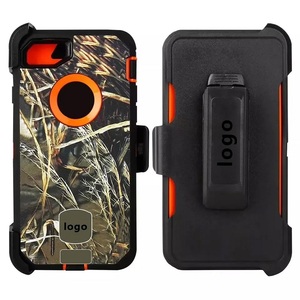 Étui Camo Defender d'origine avec clip de ceinture pour Iphone 15 14 13 12 11 XR XS Pro Max 3 en 1 Étui à clip de ceinture robuste avec logo - Product Image 1