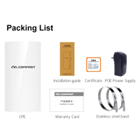 COMFAST CF-E130N 1KM 300Mbps 2.4Ghz Mini Point d'Accès Sans Fil Extérieur Pont WIFI CPE Antenne Wi-Fi 5dBi Nanostation CPE