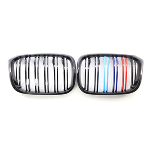 Calandre de voiture BMW pour X3 X4 G01 G02, design double ligne et trois couleurs, calandre avant de pare-chocs 51138469959, plastique ABS, neuve - Product Image 1