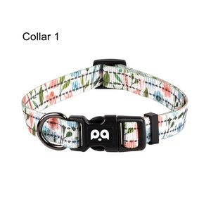Collier réglable en nylon souple pour animaux de compagnie pour petits chiens de taille moyenne Caractéristiques réfléchissantes Motifs imprimés uniques Polyester respirant - Product Image 3