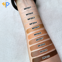 Fond de teint personnalisé à couvrance totale, imperméable, écran solaire, contrôle du sébum, SPF 15, fond de teint liquide mat, sans logo, avec emballage de luxe