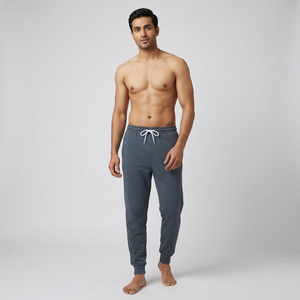 UNISEX SPONGE FLEECE JOGGER Heather <b>Slate</b> SWEATPANTS Wholesale Blank Custom Logo Sweat Pants Men's Sports Jogger Sweat Trousers - Product Image 1