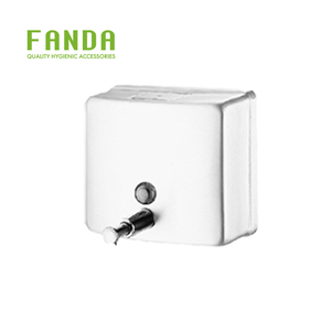 Dispensador de jabón líquido universal de acero inoxidable para manos tipo tanque con diseño moderno para hospitales - Product Image 2