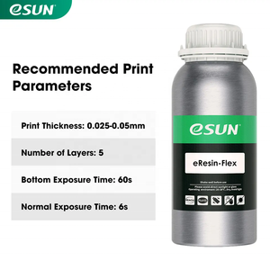 <span class=keywords><strong>Résine</strong></span> <span class=keywords><strong>flexible</strong></span> ESUN EResin-Flex, type TPU, <span class=keywords><strong>résine</strong></span> UV 405 nm pour imprimante 3D LCD <span class=keywords><strong>SLA</strong></span> DLP - Product Image 6