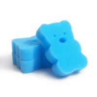 Éponge de bain exfoliante de haute qualité en forme d'ours pour éliminer les odeurs corporelles/déshumidifier, mignonne pour la douche de bébé