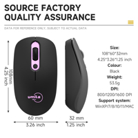 Combo de Teclado y Ratón Inalámbrico UMILA Personalizado de 2.4G, Coreano/Español, Resistente al Agua, Anti-Caídas, Ultra Delgado, 104 Teclas, Estilo Chocolate, Bonito, para Oficina, USB
