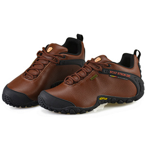 Scarpe da <span class=keywords><strong>Trekking</strong></span> in Vera Pelle per Uomo Sneakers Outdoor Traspiranti per Arrampicata - Product Image 4