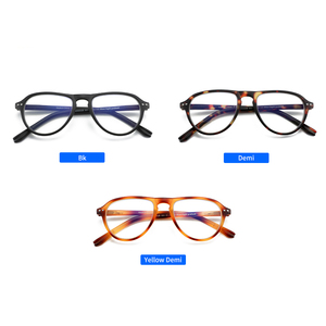 Lunettes aviateur Anti-lumière bleue, lunettes d'ordinateur, monture Vintage, Design pour hommes et femmes - Product Image 4