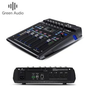 GAX-TQ10 Mixer digital de áudio profissional para dj com controle de aplicativo, console com som ao vivo, processador DSP e efeito, para console viva, BT