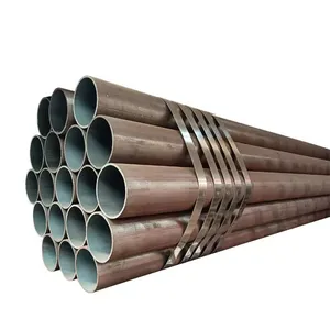 Large stock Hot dipped mild steel carbon steel seamless pipe ASTM A500 SS400 APL 5L Q235 steel round pipe for gas transition
