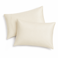 Housse de coussin en polyester brossé durable avec fermeture à rabat, lavable en machine, fournisseur de literie en gros