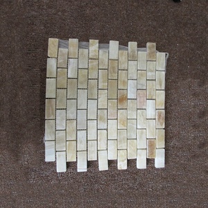 Hiện đại mật ong <span class=keywords><strong>Onyx</strong></span> Đá Vàng Gạch Mosaic 10mm dày đá cẩm thạch cho nhà phòng tắm nhà bếp & khách sạn tường trang trí nội thất thiết kế sàn gỗ - Product Image 5
