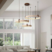 Lustre suspendu LED pleine gamme de style zen rétro chinois, en pierre de grotte jaune, pour hall de maison duplex, protection oculaire, design rétro