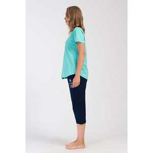 Combinaison de nuit ovale à manches courtes et col rond pour femme, taille XXL - Product Image 3