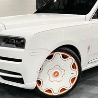 Nouvelles jantes en alliage d'aluminium forgé sur mesure 20 pouces 5x114.3 finition rouge garantie 5 ans pour XT5 pour Rolls-Royce