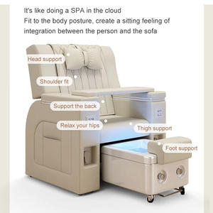 Poltrona <span class=keywords><strong>Pedicure</strong></span> <span class=keywords><strong>Spa</strong></span> di Lusso con Massaggio Regolabile Senza Tubature per Estetista e Onicotecnica - Product Image 2