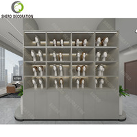 Meubles de salon de coiffure personnalisés, présentoirs de perruques pour magasins de détail, accessoires de magasin de perruques, armoire à perruques LED, design de salon de beauté