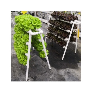 Système hydroponique NFT avec pompe, kits de 72 trous, système de culture hydroponique vertical, tube en PVC de qualité alimentaire, culture de plantes et de légumes d'intérieur - Product Image 2