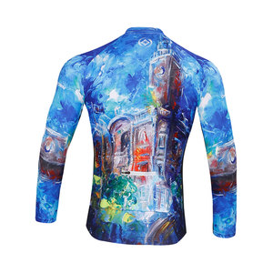 Maillot de cyclisme multi-styles OEM/ODM direct usine, impression personnalisée du nom de l'équipe, tissu extensible 4 directions anti-transpiration pour club cycliste - Product Image 2