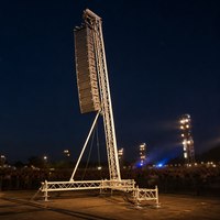 Tour de levage en treillis d'aluminium pour enceintes, support au sol pour systèmes Line Array, pour concerts en plein air et événements sportifs