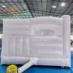 Kommerzielle aufblasbare Türsteher Combo Erwachsene White Bouncy Castle Hochzeit Bounce House mit Rutsche - Product Image 5
