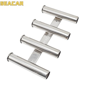 Support de canne à pêche en acier inoxydable Seacar, 4 tubes, pour cannes à pêche embarquées - Product Image 2