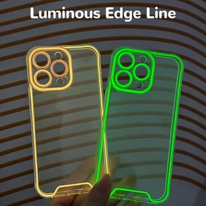 Étui de téléphone néon lumineux pour <span class=keywords><strong>iPhone</strong></span> 15 pro max étuis anti-jaune pour <span class=keywords><strong>iPhone</strong></span> 14 13 plus 12 <span class=keywords><strong>11</strong></span> - Product Image 2