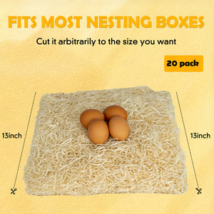 Almohadillas de Fibra de Madera Natural Cortables Directas de Fábrica para Nidos de Gallinas, Revestimientos para Cajas de Nidificación para Gallinas Ponedoras, Tapetes Duraderos para Protección de Huevos - Product Image 4