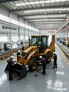 KATOCASE 3CX-J Dieselbetriebener Radlader Kompaktlader Baggerlader 1,5m Schaufelkapazität Ausgestattet mit 25+ Arbeitswerkzeugen Hohe Ladekapazität - Product Image 2