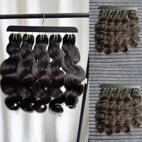 Grossiste de mèches de cheveux humains vierges bruts non traités, alignées aux cuticules, extensions de cheveux humains brésiliens de type Mink