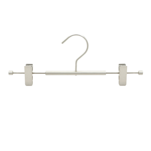 Heavy-Duty Metal Single Tier Hotel Pant <strong>Hangers</strong> Space-Saving Non-Slip <strong>Clips</strong> Modern Design For Wardrobe Clothing Store Bathroom - Product Image 1