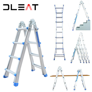 <span class=keywords><strong>Escalera</strong></span> Plegable Gigante de Aluminio Multiusos 4x5 Especial para Uso Doméstico con Bisagra Grande - Product Image 5
