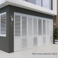 Volets en aluminium OEM pour pergola, volets de toit pour patio avec angle de lamelles réglable, protection contre le soleil et la pluie pour terrasse