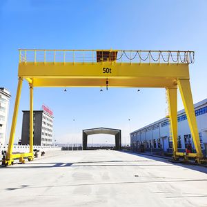 Grue <span class=keywords><strong>portique</strong></span> extérieure à double poutre de type MGH, grande capacité, hauteur de levage de 8 m, pour terrains de stockage de matériaux et terminaux - Product Image 2
