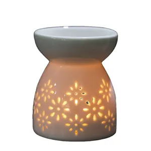 Factory Wholesale Wax Melts Burner Aromatherapy Aroma Oil Diffuser Ceramic Candle Holder Oil Burner Furnace Home Decoration