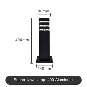 โคมไฟ LED IP65สวนสีดำกันน้ำทนทานต่อสภาพอากาศโคมไฟเสากระจกสีขาวอบอุ่นสำหรับลานกลางแจ้ง - Product Image 5