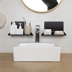 <span class=keywords><strong>Estantes</strong></span> de pared acrílicos, Repisas de exhibición <span class=keywords><strong>para</strong></span> almacenamiento y decoración, estante flotante pequeño de 2 uds. - Product Image 2