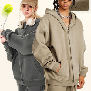 Sweat à capuche zippé oversize pour homme, motif uni Joker, de haute qualité, pour l'automne – Fabricants de sweats à capuche décontractés - Product Image 1